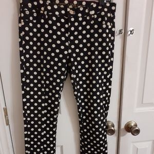 Kate Spade  street cropped polka dot jeans
